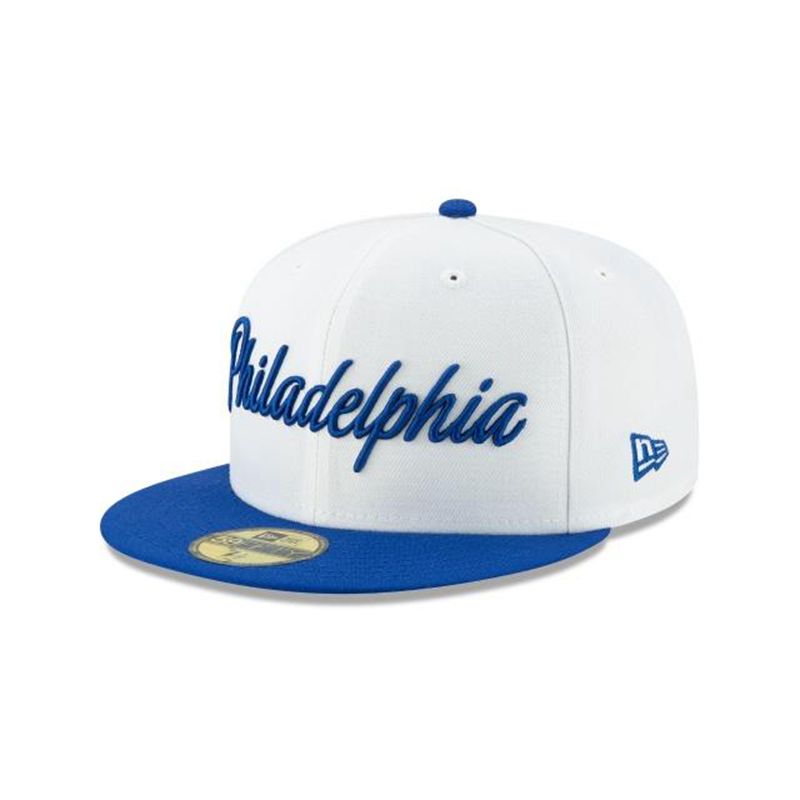 NBA Philadelphia 76ers 2019 Authentics City Series Holiday Pack 59Fifty Fitted (JWL0825) - Wh New Era Caps